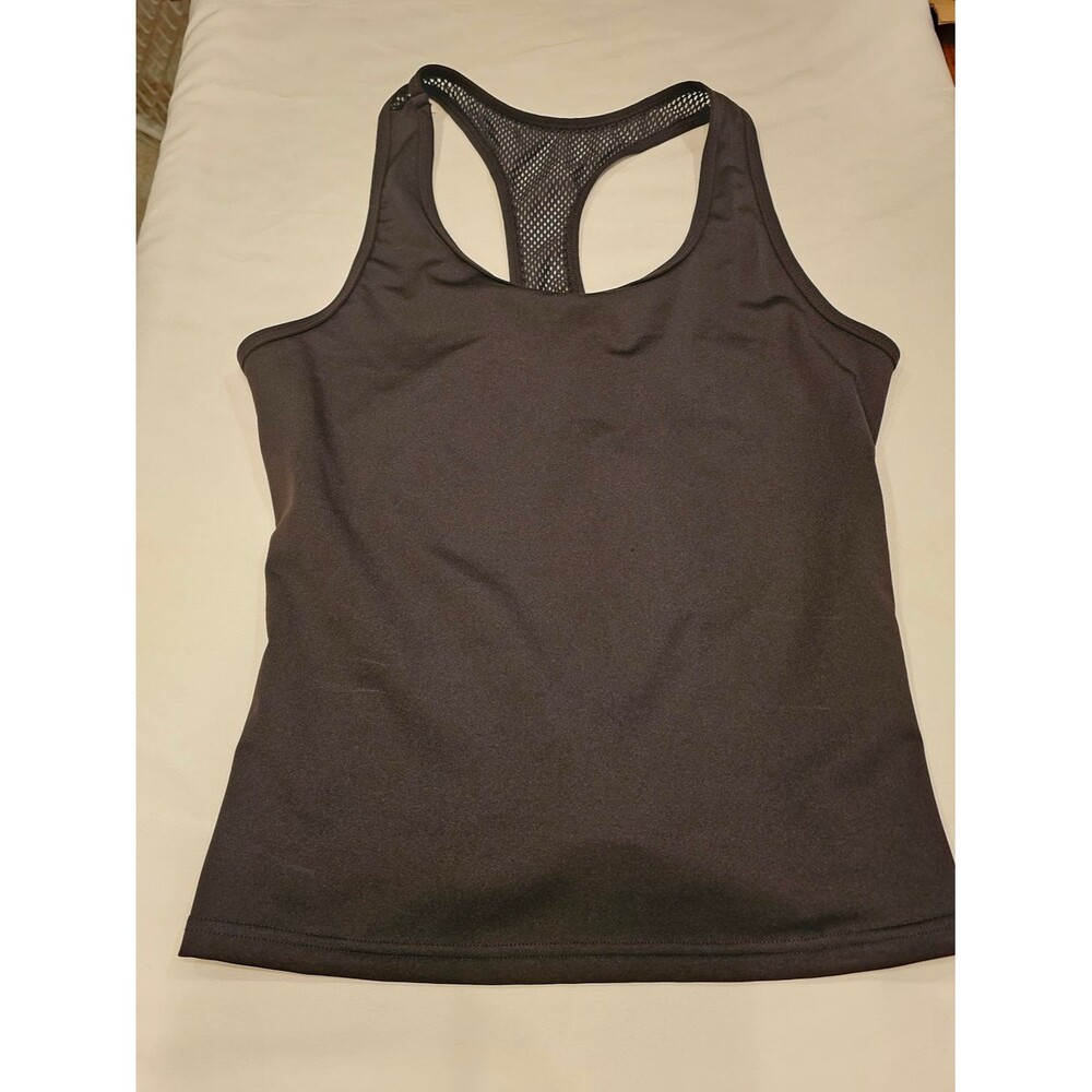 POP Fit Black Athletic Top with Logo Tag